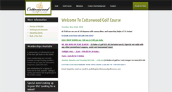 Desktop Screenshot of cottonwoodgolfcourse.com