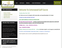 Tablet Screenshot of cottonwoodgolfcourse.com